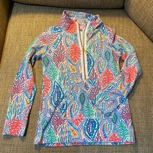 Lily Pulitzer EUC half zip light weight long sleeve